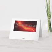 中ハロウィンハロウィーンのカボチャのちょうちんのブランク カード (裏面)