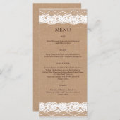 中バーラップとヴィンテージレースメニュー2 メニュー (正面/裏面)