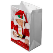 中パーソナライズされた型抱き枕 ミディアムペーパーバッグ (正面アングル)