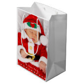 中パーソナライズされた型抱き枕 ミディアムペーパーバッグ (裏面アングル)