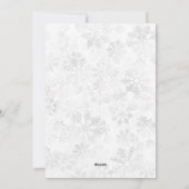 中ブルーの背景に水彩画風の木 シーズンカード (裏面)