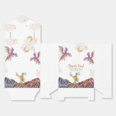 中世おとぎ話ドラゴンボーイベビーシャワー フェイバーボックス (見開き)