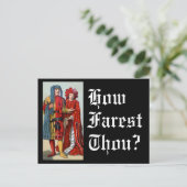 中世おもしろいのコスチューム ポストカード (スタンド正面)