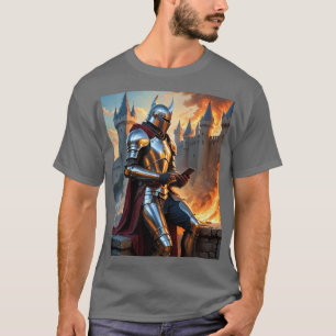 中世おもしろい騎士オンフォンティー Tシャツ