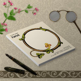 中世つる植物acanthus home/work CC1109編集可能 ノートパッド