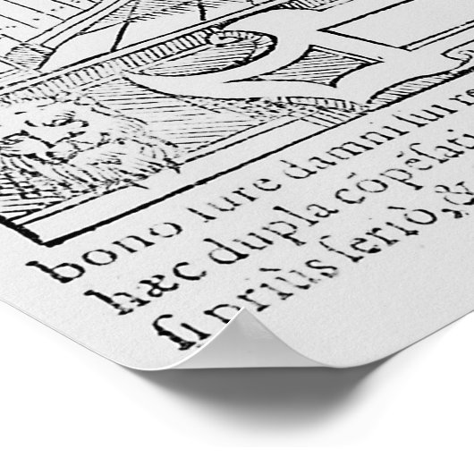 中世における衛生 ポスター (角)