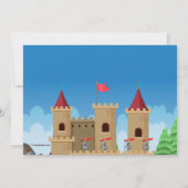 中世のお城と騎士の誕生日パーティー 招待状 (裏面)