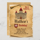 中世のお城の招待状 招待状 (正面/裏面)