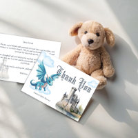 中世のかわいいブルーベビードラゴンベビーシャワー