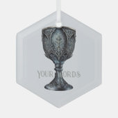 中世のアリスを作成する ガラスオーナメント (正面)