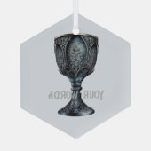 中世のアリスを作成する ガラスオーナメント (裏面)