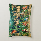 中世のアーサー・ウィリアム・モリス王 アクセントクッション (裏面(縦))