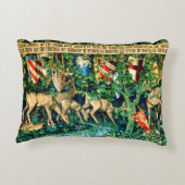 中世のアーサー・ウィリアム・モリス王 アクセントクッション (裏面)