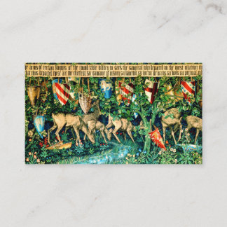 中世のアーサー・ウィリアム・モリス王 エンクロージャーカード