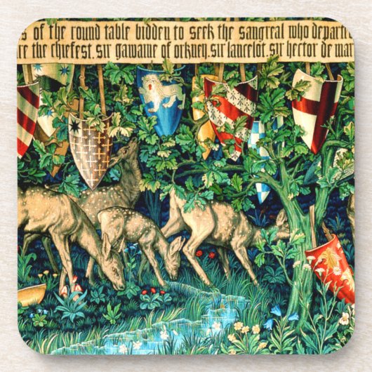 中世のアーサー・ウィリアム・モリス王 コースター (正面)