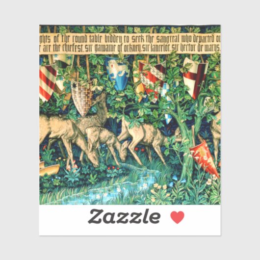 中世のアーサー・ウィリアム・モリス王 シール (シート)