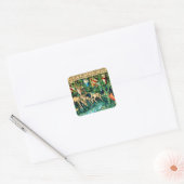 中世のアーサー・ウィリアム・モリス王 スクエアシール (封筒)