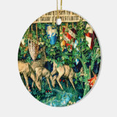 中世のアーサー・ウィリアム・モリス王 セラミックオーナメント (左)