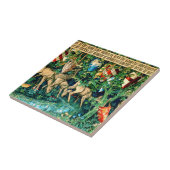 中世のアーサー・ウィリアム・モリス王 タイル (側面)