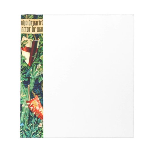 中世のアーサー・ウィリアム・モリス王 ノートパッド (正面)