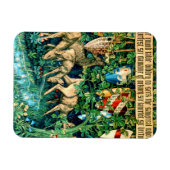 中世のアーサー・ウィリアム・モリス王 マグネット (横)