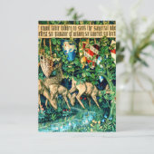 中世のアーサー・ウィリアム・モリス王 出欠カード (スタンド正面)