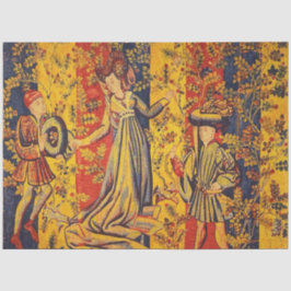 中世のイタリアン中国産の赤い青色の切り離し 薄葉紙