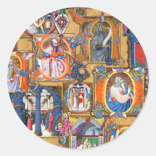 中世のイルミネーション ラウンドシール (正面)