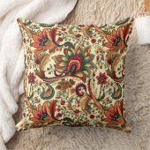 中世のインスパイアフローラペイズリーパターン クッション (ブランケット)