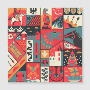 中世のエレガンス:シームレスパターンデザイン