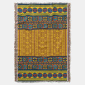 中世のエレガンス：スペインの伝統ブランケット スローブランケット (正面縦)