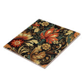 中世のエレガントフローラヴィンテージ タイル (側面)