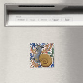 中世のカタツムリ猫マグネット マグネット (インサイチュ (食洗機))