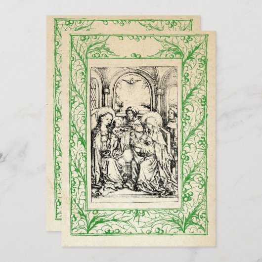 中世のキリストの降誕 マリーとイエス 聖人の境界 シーズンカード (正面/裏面)