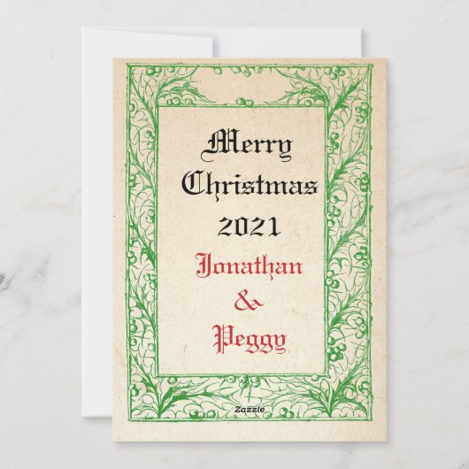 中世のキリストの降誕 マリーとイエス 聖人の境界 シーズンカード (裏面)