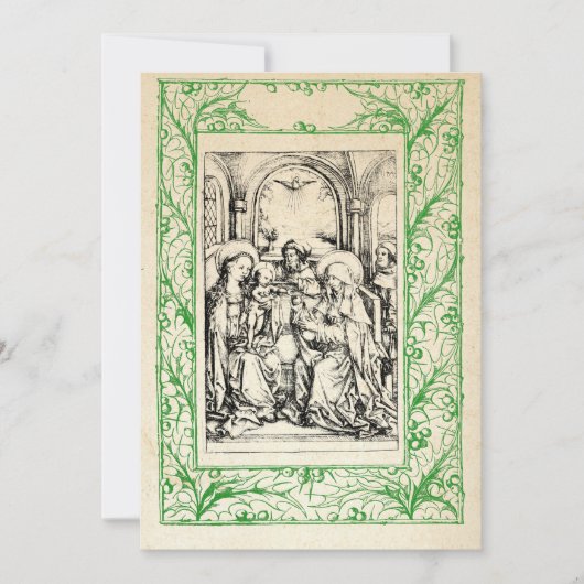 中世のキリスト生誕 マリアとイエス 聖人の境界 シーズンカード (正面)