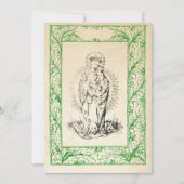 中世のキリスト生誕 マリーとイエス 神聖な境界の休日 シーズンカード (正面)