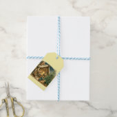 中世のクリスマス素朴 ギフトタグ (より糸付き)