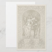 中世のクリスマス 便箋 (正面/裏面)