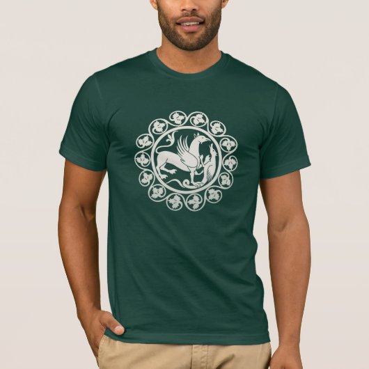 中世のグリフィンの戦闘メダル Tシャツ (正面)