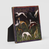 中世のグレイハウンズの深いの森 フォトプラーク (正面)