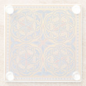 中世のサークル ガラスコースター (裏面)