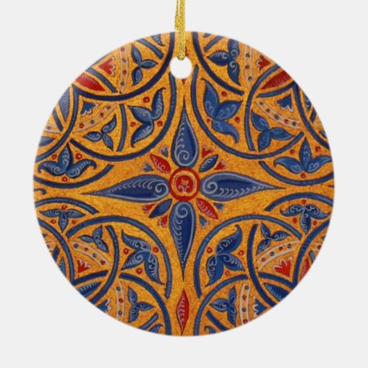 中世のサークル セラミックオーナメント (裏面)