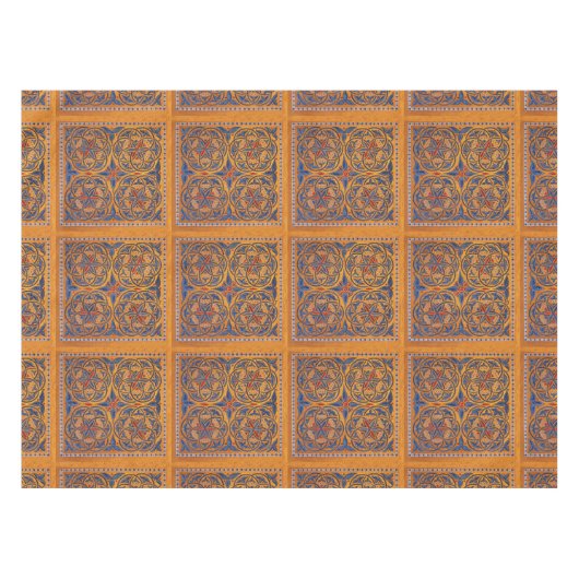 中世のサークル テーブルクロス (正面(横))