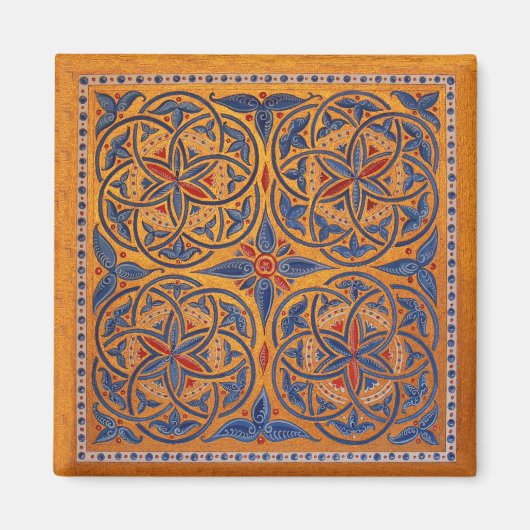 中世のサークル マグネット (正面)