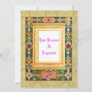 中世のスタイル結婚式 招待状