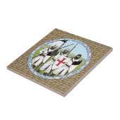 中世のテンプラー騎士団 タイル (側面)