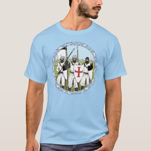 中世のテンプル騎士団 Tシャツ (正面)