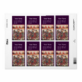 中世のトーナメント、戦う騎士とダルシェル ラベル (フルシート)