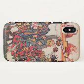 中世のトーナメント、戦う騎士とダルシェル Case-Mate iPhoneケース (裏面(横))